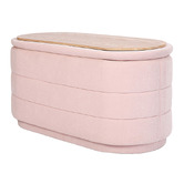 Letitia Lane Diana Chenille Storage Ottoman Bench