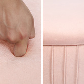Letitia Lane Kiara Velvet Storage Ottoman