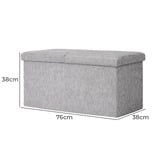 Letitia Lane Zara Chenille Foldable Storage Ottoman