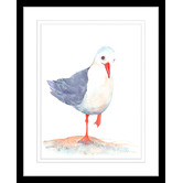 Las Palma Home Seagull Watercolour Two of Three Framed Print