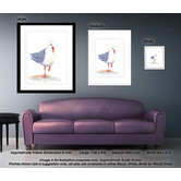 Las Palma Home Seagull Watercolour Two of Three Framed Print