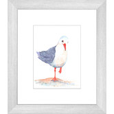 Las Palma Home Seagull Watercolour Two of Three Framed Print