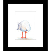 Las Palma Home Seagull Watercolour Three of Three Framed Print
