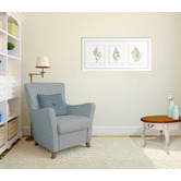Las Palma Home Stunning Shells Series Framed Trio Print