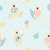 Las Palma Home Koala Lou Peel &amp; Stick Wallpaper