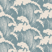 Las Palma Home Japanese Waves Peel &amp; Stick Wallpaper