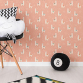 Las Palma Home Lilo Llama Peel &amp; Stick Wallpaper