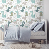 Las Palma Home Dino Roar Peel &amp; Stick Wallpaper