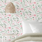 Las Palma Home Rose Garden Peel &amp; Stick Wallpaper