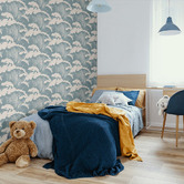 Las Palma Home Japanese Waves Peel &amp; Stick Wallpaper
