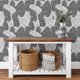 Las Palma Home Palm Leaves Peel &amp; Stick Wallpaper