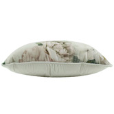Sage Lane White Peony Rectangular Velvet Cushion