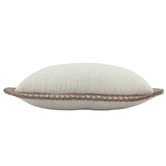 Sage Lane Trimmed Border Rectangular Linen-Blend Cushion