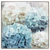 Sage Lane Blue Nikko Framed Canvas Wall Art