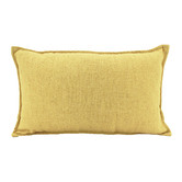 Sage Lane Yellow Linen-Blend Lumbar Cushion