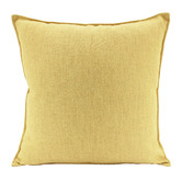 Sage Lane Yellow Linen-Blend Square Cushion