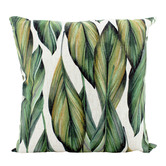 Sage Lane Green Chateau Linen-Blend Cushion