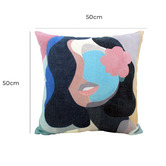 Sage Lane Abstract Beauty Linen Blend Double Sided Cushion