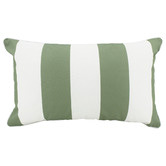 Sage Lane Stripe Olive Rectangular Double Sided Outdoor Cushion
