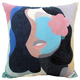 Sage Lane Abstract Beauty Linen Blend Double Sided Cushion
