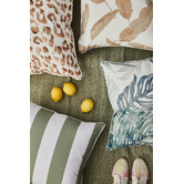 Sage Lane Stripe Olive Square Double Sided Outdoor Cushion