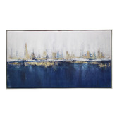 Sage Lane How Blue-Tiful Framed Canvas Wall Art
