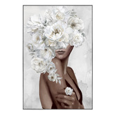 Sage Lane Gentle Hex Framed Canvas Wall Art