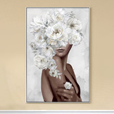 Sage Lane Gentle Hex Framed Canvas Wall Art
