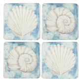 Sage Lane 4 Piece Spe-Shell Coaster Set