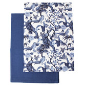 Sage Lane 2 Piece Torun Blue Bird Tea Towel Set
