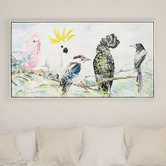 Sage Lane Look Birds Framed Canvas Wall Art
