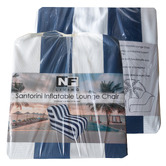 Sage Lane Striped Stockton Outdoor Inflatable Lounge Chair