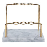 Sage Lane Norwood Marble &amp; Iron Make-Up Holder