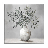 Sage Lane Leafy Lounge Framed Canvas Wall Art