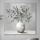 Sage Lane Leafy Lounge Framed Canvas Wall Art