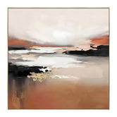 Sage Lane Shades of Mocha Framed Canvas Wall Art