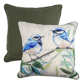 Sage Lane Nickhil Linen-Blend Cushion