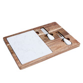 Sage Lane 4 Piece Prescott Cheese Knife &amp; Board Set
