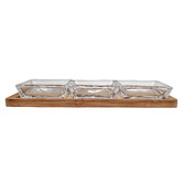 Sage Lane 4 Piece Monte Serving Bowl &amp; Tray Set