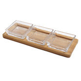 Sage Lane 4 Piece Monte Serving Bowl &amp; Tray Set