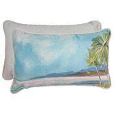 Sage Lane Karson Rectangular Linen-Blend Cushion