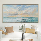 Sage Lane Seas the Day Framed Canvas Wall Art