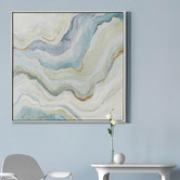 Sage Lane Ripple Effect Framed Canvas Wall Art