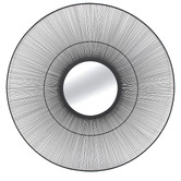 Sage Lane Elio Round Iron Wall Mirror
