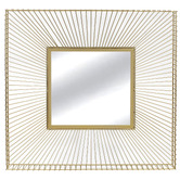 Sage Lane Ailani Square Iron Wall Mirror