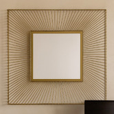 Sage Lane Ailani Square Iron Wall Mirror