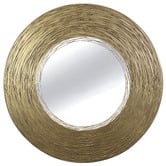 Sage Lane Elara Round Iron Wall Mirror