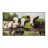 Sage Lane Moo-ving Moment Framed Canvas Wall Art