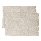 Sage Lane Napery Cotton-Blend Ribbed Placemats