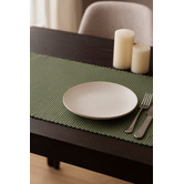 Sage Lane Napery Ribbed Cotton-Blend Table Runner
